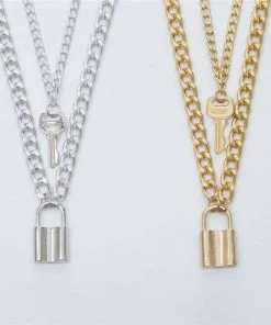 Own Saviour Lock + Key Necklace Accessories