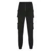 Own Saviour Black Zip Cargo Pants