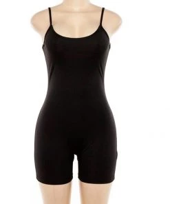 Own Saviour Bodysuits Black Shorts Playsuit