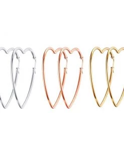 Own Saviour Accessories Heart Hoop Earrings