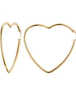 Own Saviour Accessories Heart Hoop Earrings