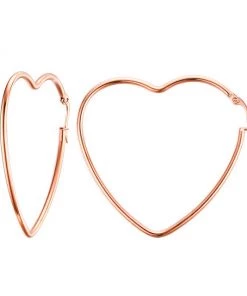 Own Saviour Accessories Heart Hoop Earrings