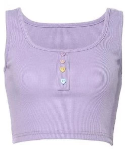 Own Saviour Heart Button Crop