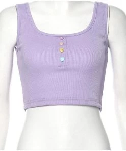 Own Saviour Heart Button Crop