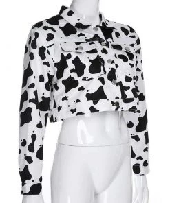Own Saviour Cropped Cow Jacket Jackets
