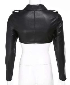 Own Saviour Jackets Crop Biker Jacket