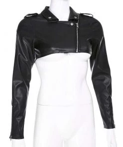 Own Saviour Jackets Crop Biker Jacket