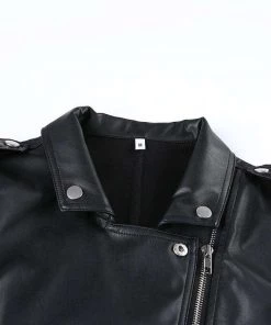 Own Saviour Jackets Crop Biker Jacket