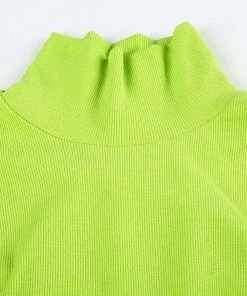 Own Saviour Tees + Tops Neon Buckle Turtleneck