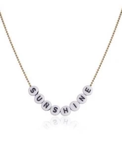 Own Saviour Letter Bead Necklace