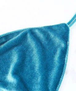 Own Saviour Blue Velvet Ring Halter