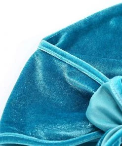 Own Saviour Blue Velvet Ring Halter