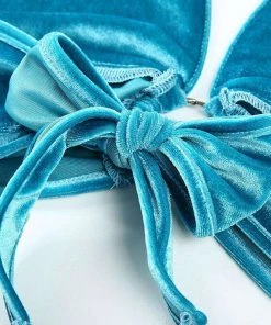 Own Saviour Blue Velvet Ring Halter