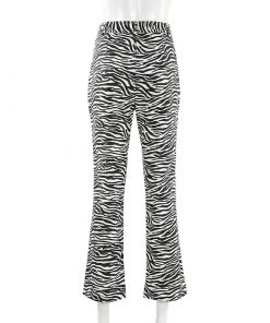 Own Saviour Zebra Flared Pants