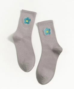 Own Saviour Flower Embroidered Socks Accessories