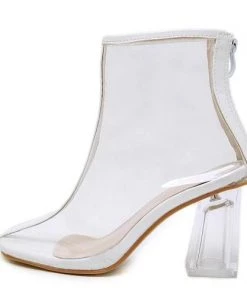 Own Saviour Shoes Colour Transparent PVC Heels