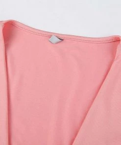 Own Saviour Pink Tie Up Crop Tees + Tops
