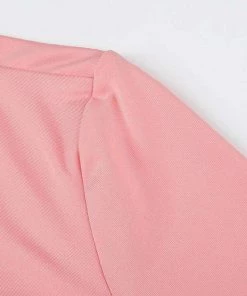 Own Saviour Pink Tie Up Crop Tees + Tops