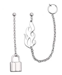 Own Saviour Accessories Flame Lock Earring