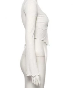 Own Saviour White V Hem Crop Tees + Tops