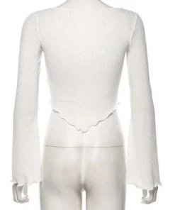 Own Saviour White V Hem Crop Tees + Tops