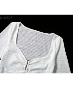 Own Saviour White V Hem Crop Tees + Tops