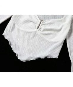 Own Saviour White V Hem Crop Tees + Tops