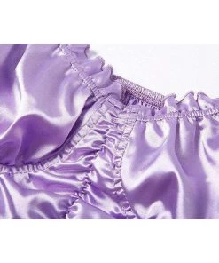 Own Saviour Purple Ruched Crop