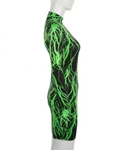 Own Saviour Neon Lightning Dress