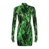 Own Saviour Neon Lightning Dress