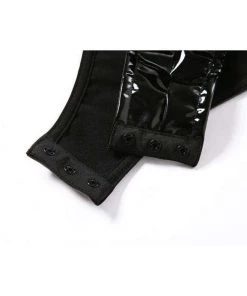 Own Saviour Bodysuits Faux Leather Strapless Bodysuit