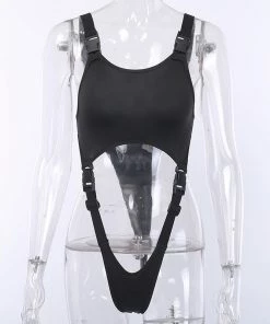 Own Saviour Buckle Cut Out Bodysuit Bodysuits