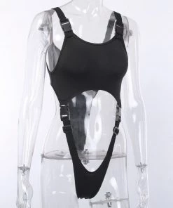 Own Saviour Buckle Cut Out Bodysuit Bodysuits