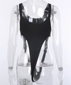 Own Saviour Buckle Cut Out Bodysuit Bodysuits