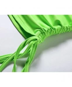 Own Saviour Neon Chain Halter Crop Tees + Tops