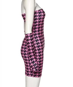 Own Saviour Dogtooth Gloved Dress Dresses + Sets