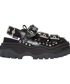 Own Saviour Shoes Rivet Buckle Platform Sandals