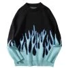 Own Saviour Oversize Flame Sweater Jumper New In