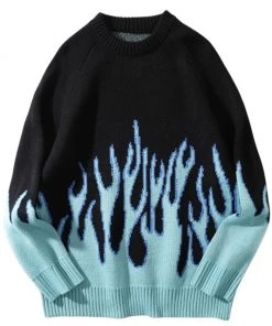 Own Saviour Oversize Flame Sweater Jumper New In