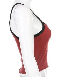 Own Saviour Red Black Cami Crop