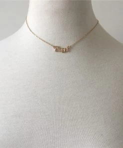 Own Saviour Angel Slogan Necklace