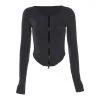 Own Saviour Scoop Hem Zip Cardi Tees + Tops