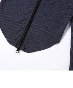 Own Saviour Scoop Hem Zip Cardi Tees + Tops