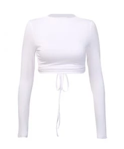 Own Saviour Underbust Backless Crop Tees + Tops