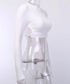 Own Saviour Underbust Backless Crop Tees + Tops