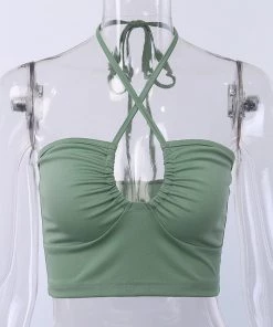 Own Saviour Tees + Tops Criss Halter Crop