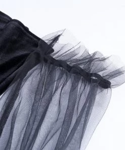 Own Saviour Velvet Mesh Dress