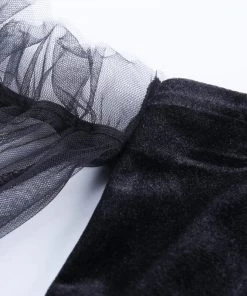 Own Saviour Velvet Mesh Dress