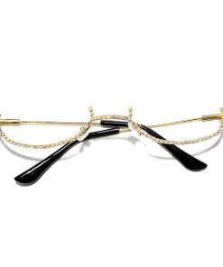 Own Saviour Rhinestone Half Glasses