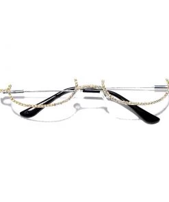 Own Saviour Rhinestone Half Glasses